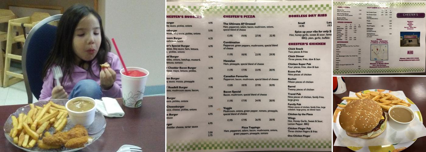 Chester's Menu