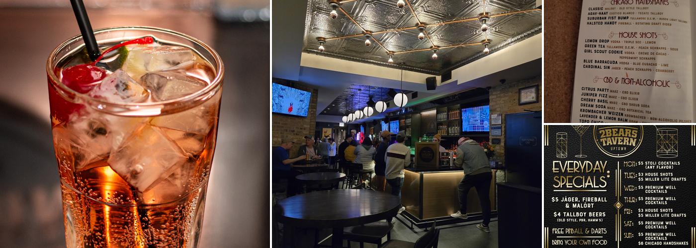 2Bears Tavern Uptown Menu