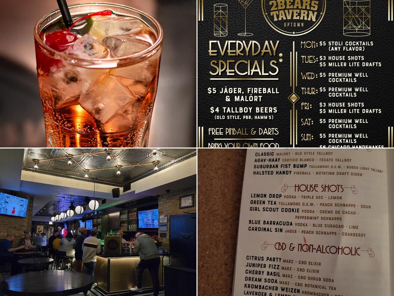 2Bears Tavern Uptown Menu