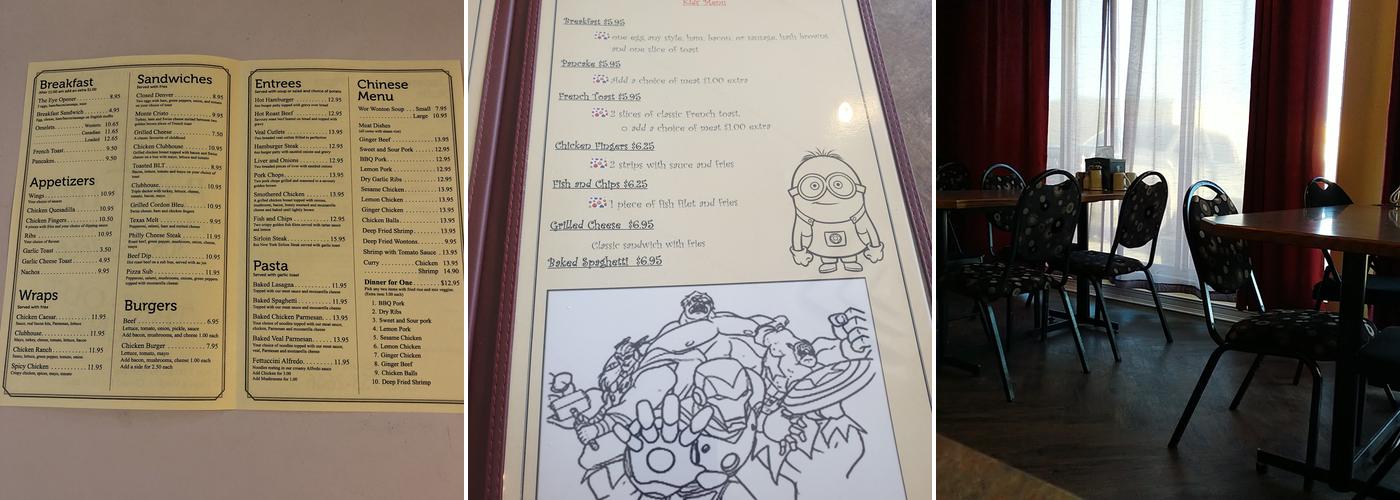 Pepper Tree Restaurant Menu