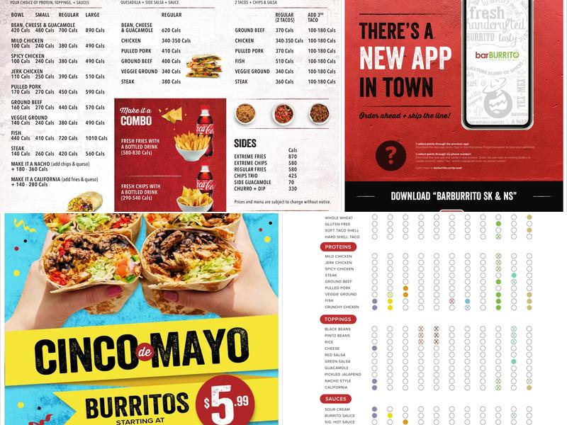 barBURRITO Menu
