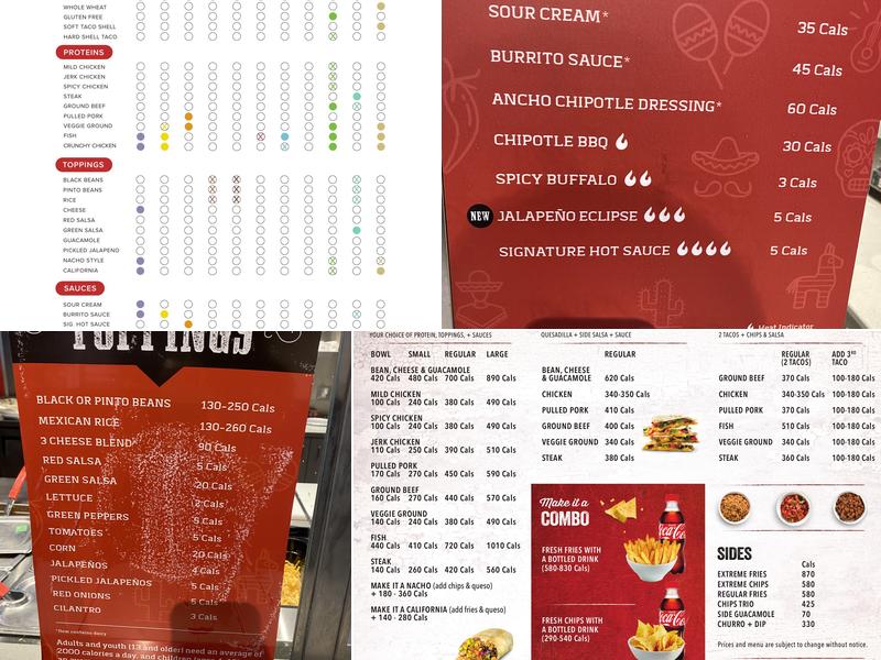 barBURRITO Menu