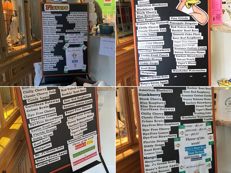 Sno Cones by Chris Menu