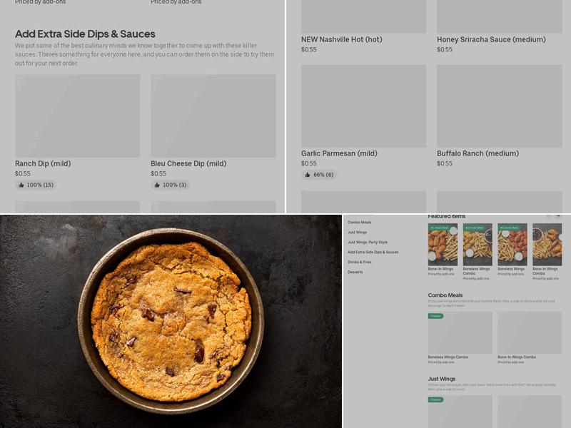 It's Just Wings Menu