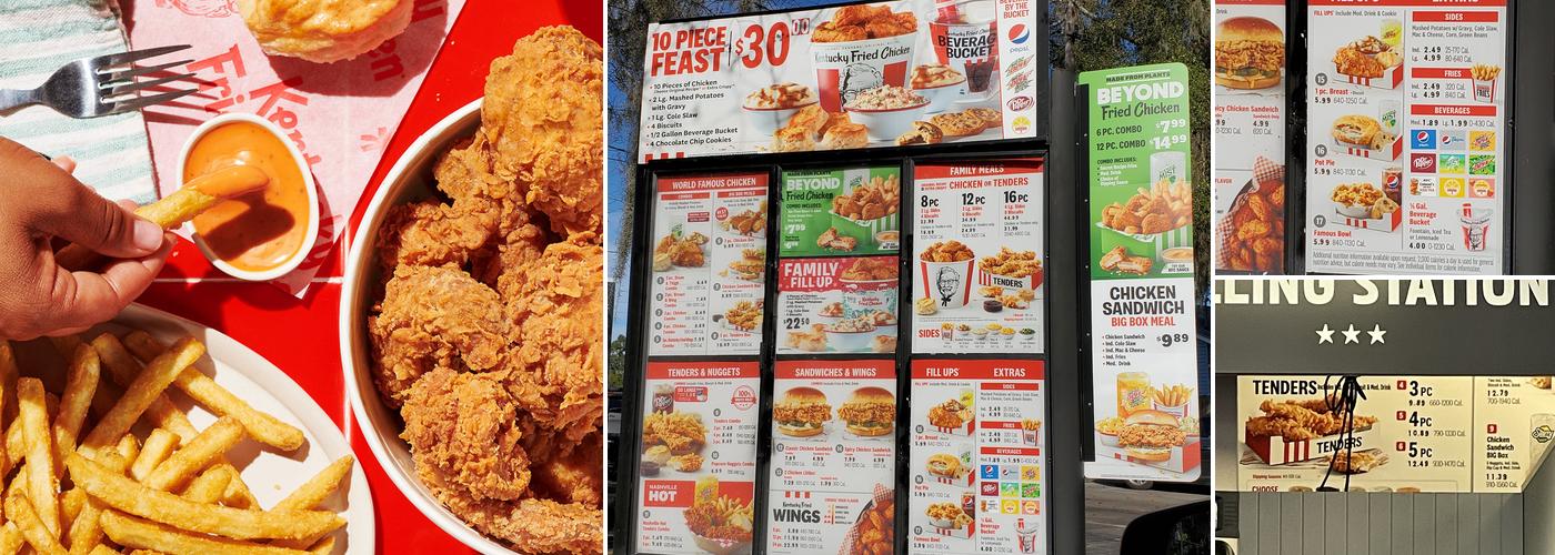 KFC Menu