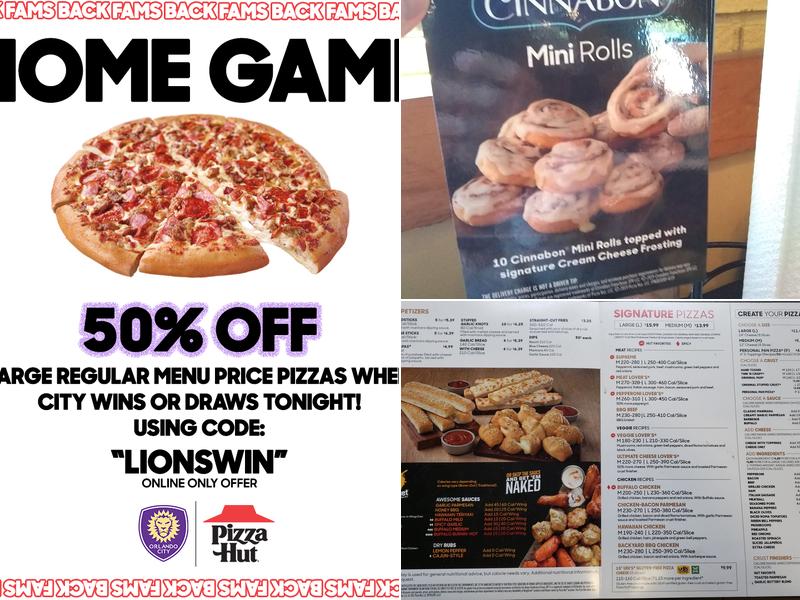 Pizza Hut Menu