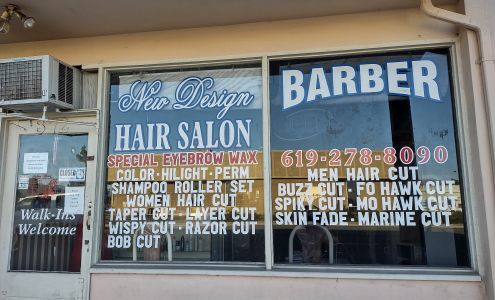New Design Hair Salon 872 N 2nd St, El Cajon California 92021