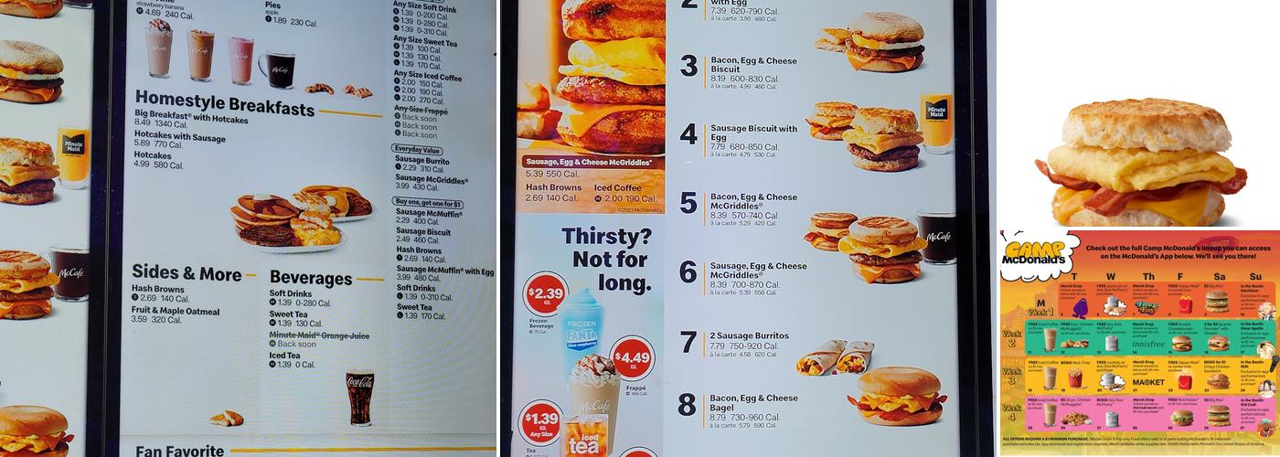 McDonald's Menu