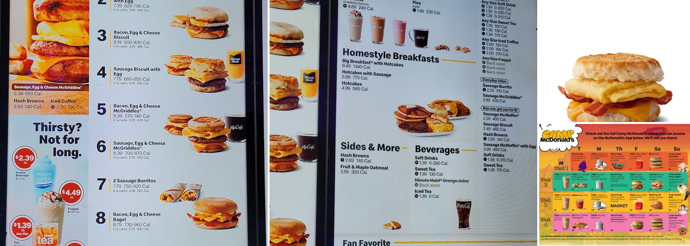 McDonald's Menu