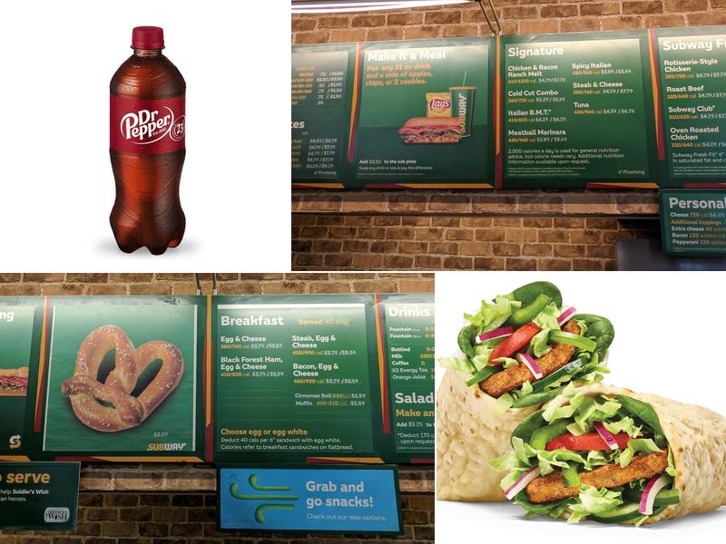 SUBWAY Menu