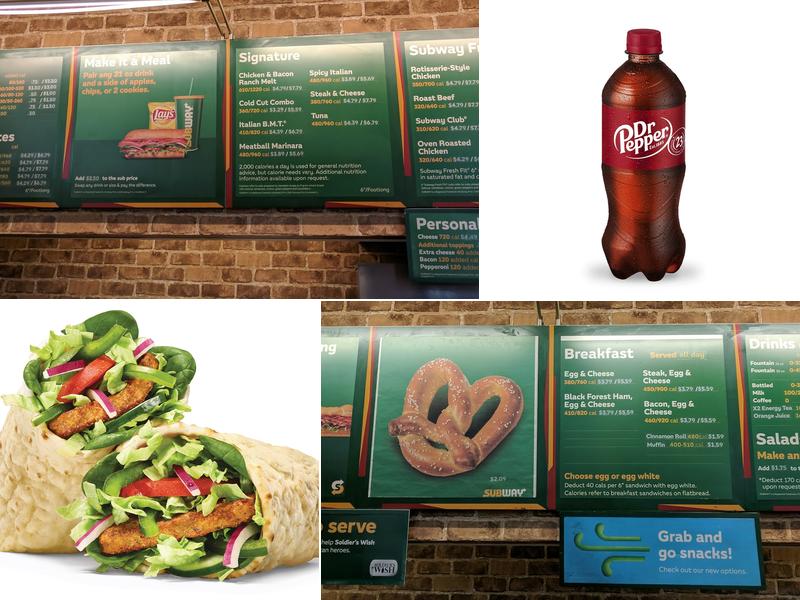 SUBWAY Menu