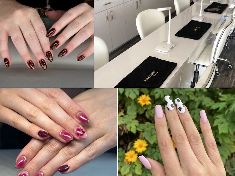 Embellished nails and brow bar