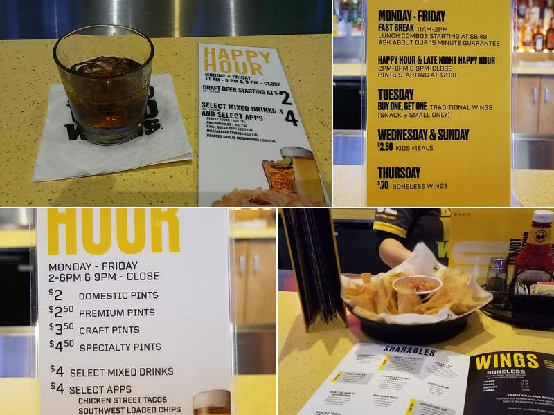 Buffalo Wild Wings Menu