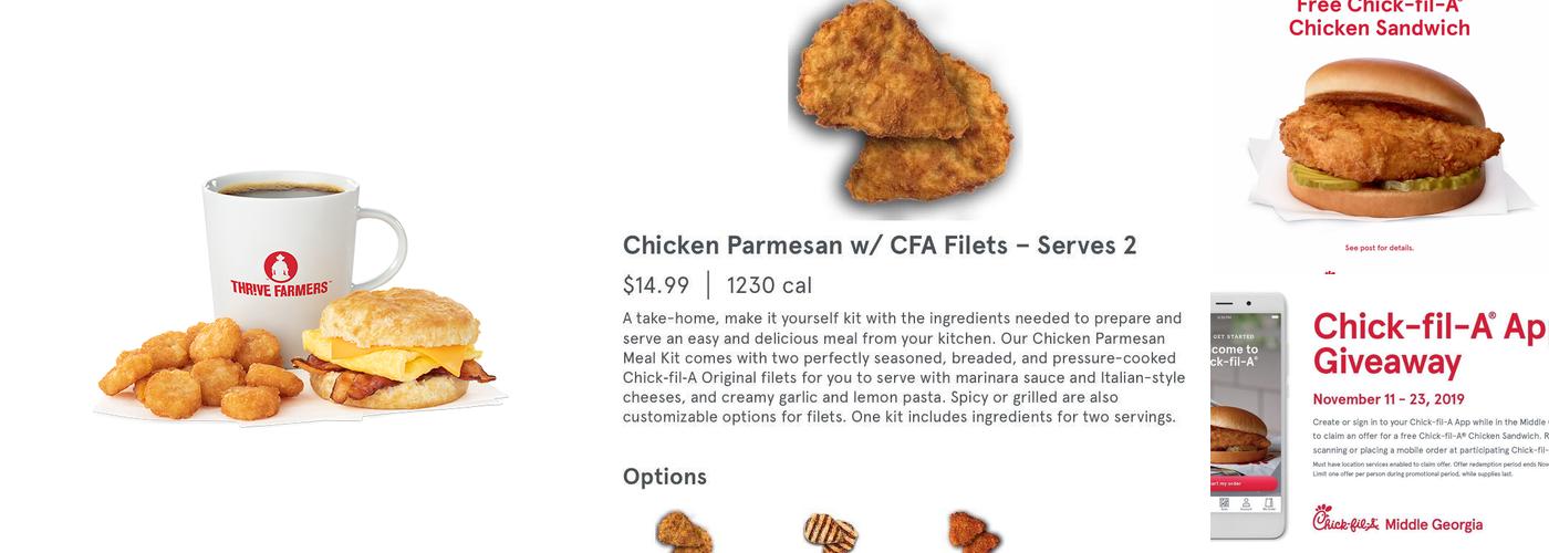 Chick-fil-A Menu
