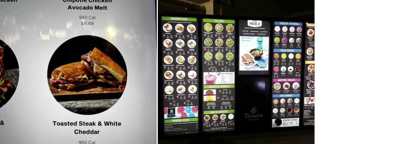 Panera Bread Menu