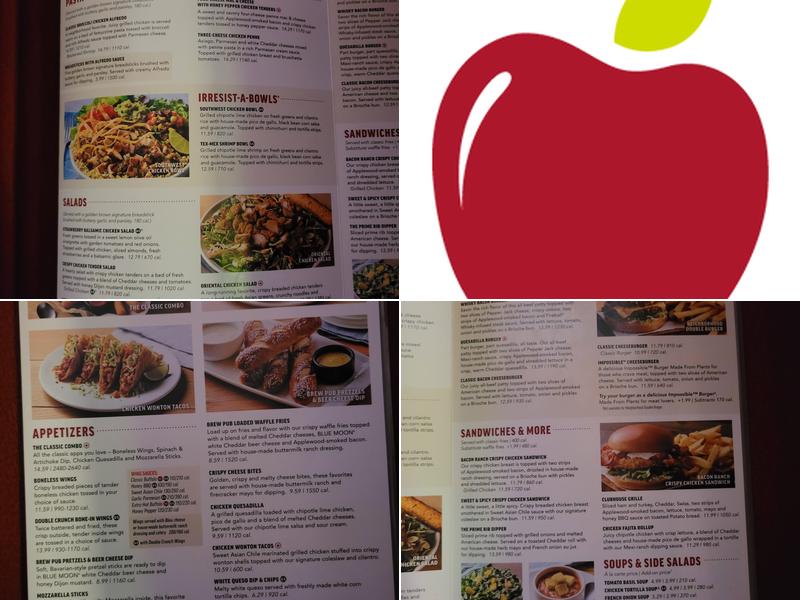 Applebee's Grill + Bar Menu
