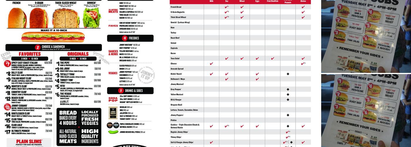 Jimmy John's Menu