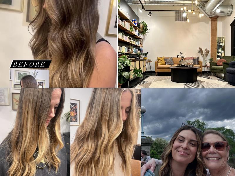 Painted hair by Emily at Moss + Stone