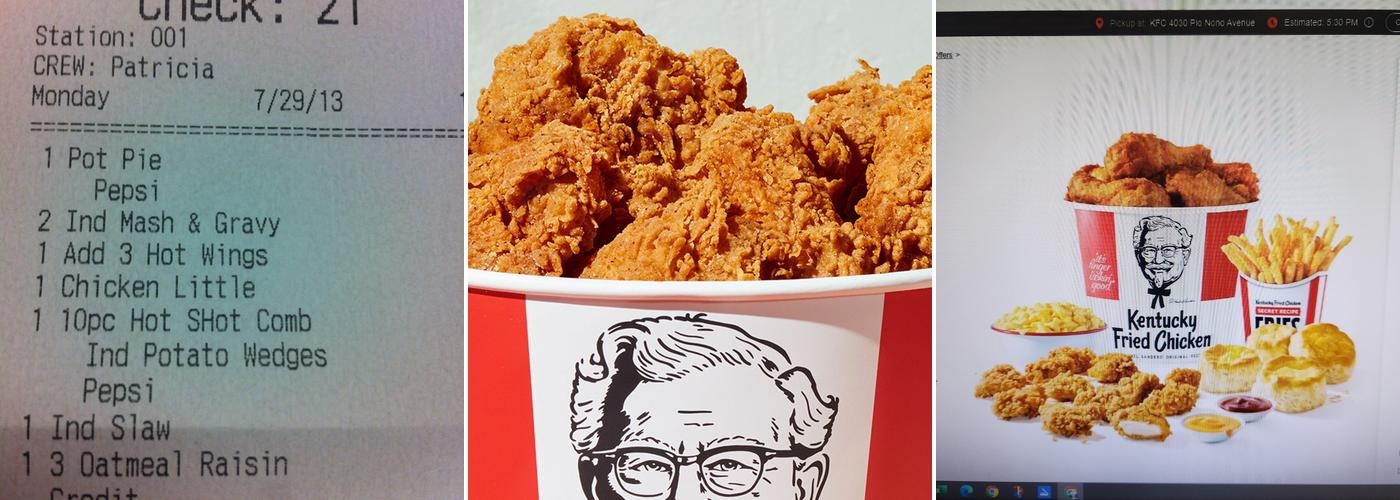 KFC Menu