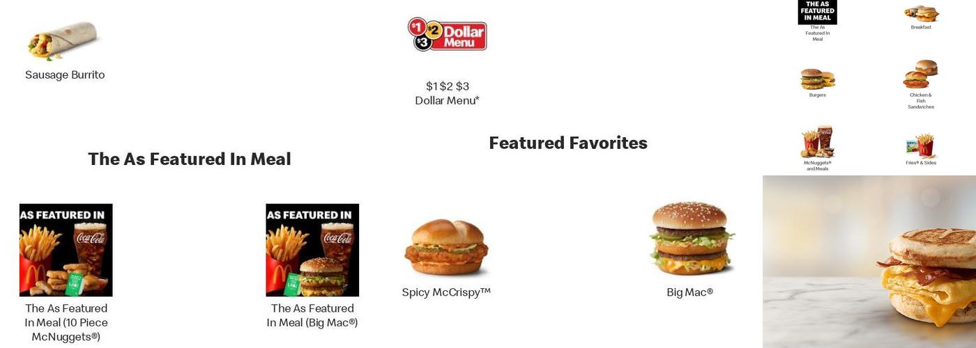 McDonald's Menu