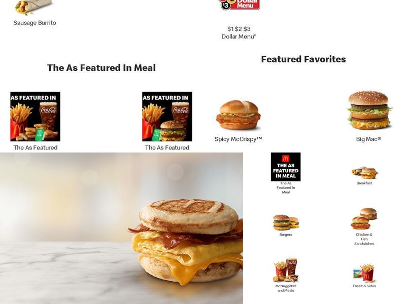 McDonald's Menu
