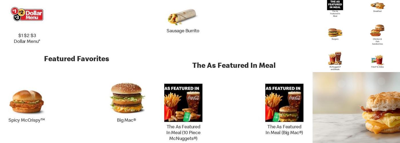 McDonald's Menu