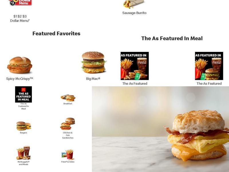 McDonald's Menu