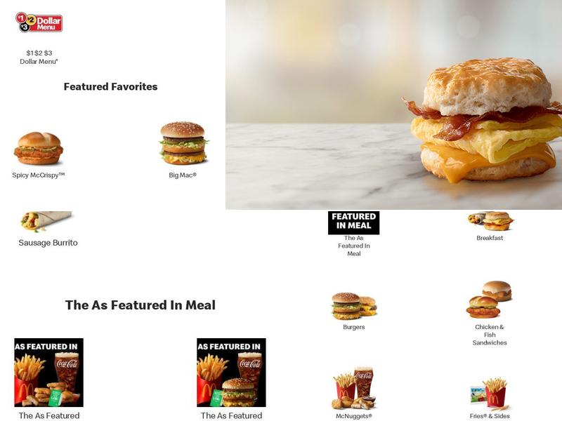 McDonald's Menu