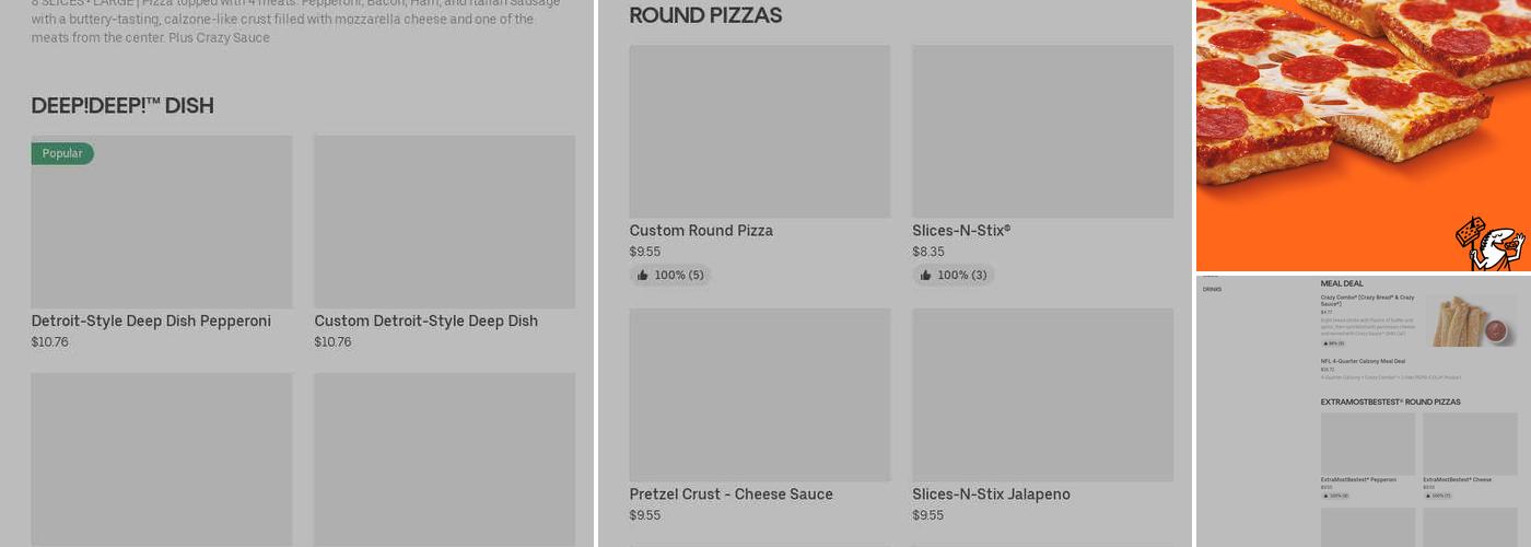 Little Caesars Pizza Menu