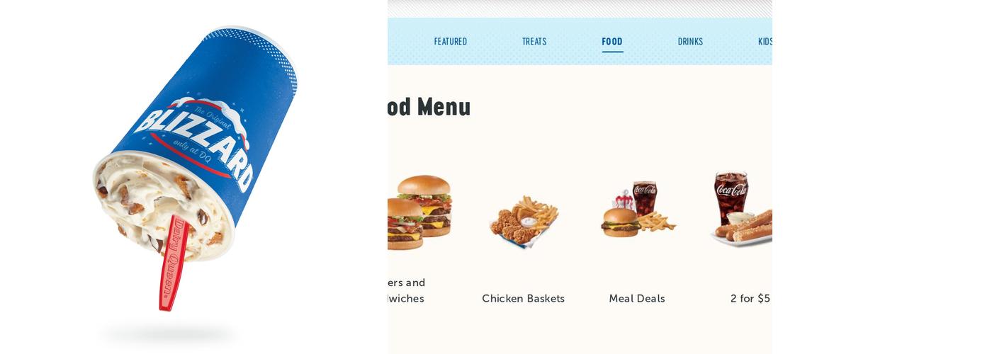 Dairy Queen Menu