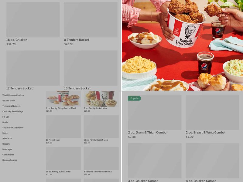 KFC Menu