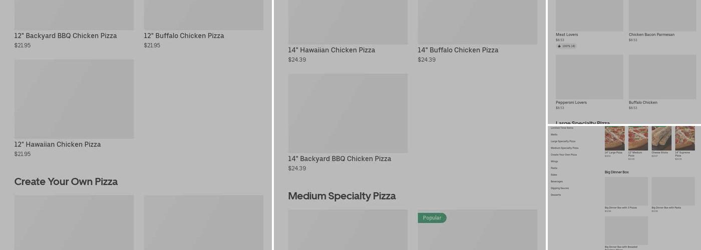 Pizza Hut Menu