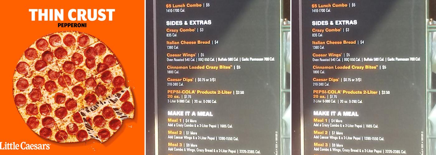 Little Caesars Pizza Menu
