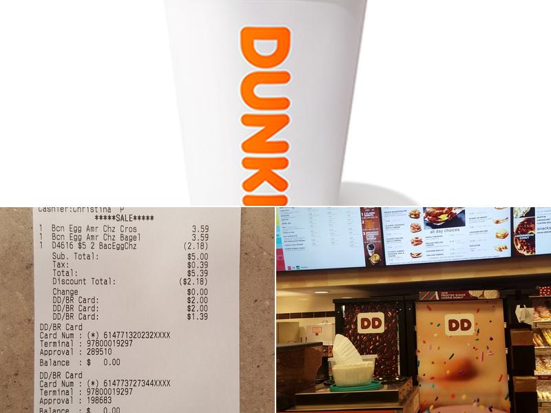 Dunkin' Menu