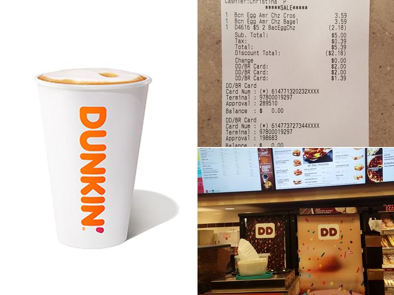 Dunkin' Menu
