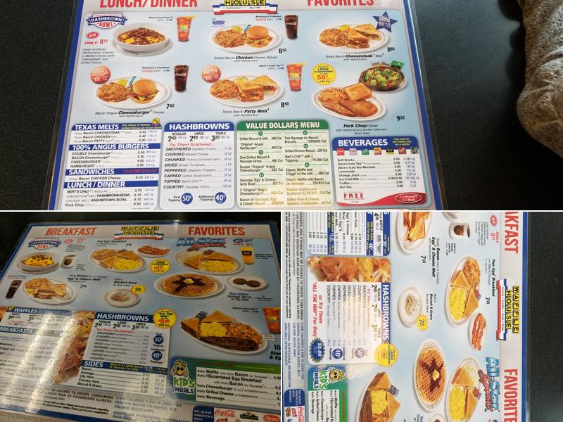 Waffle House Menu