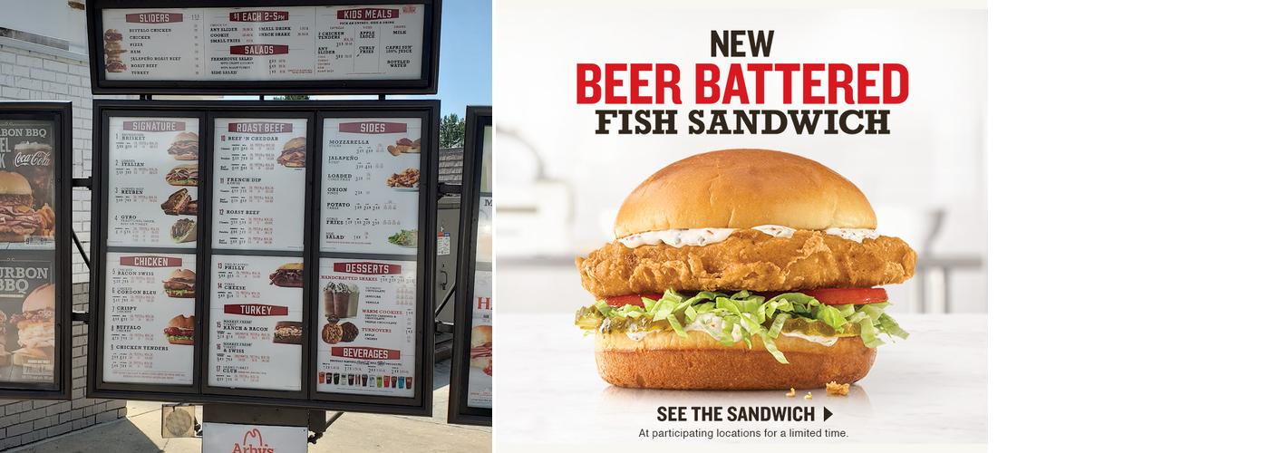 Arby's Menu