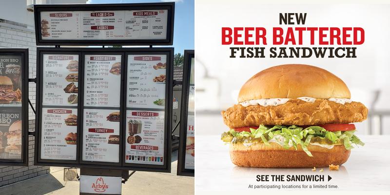 Arby's Menu