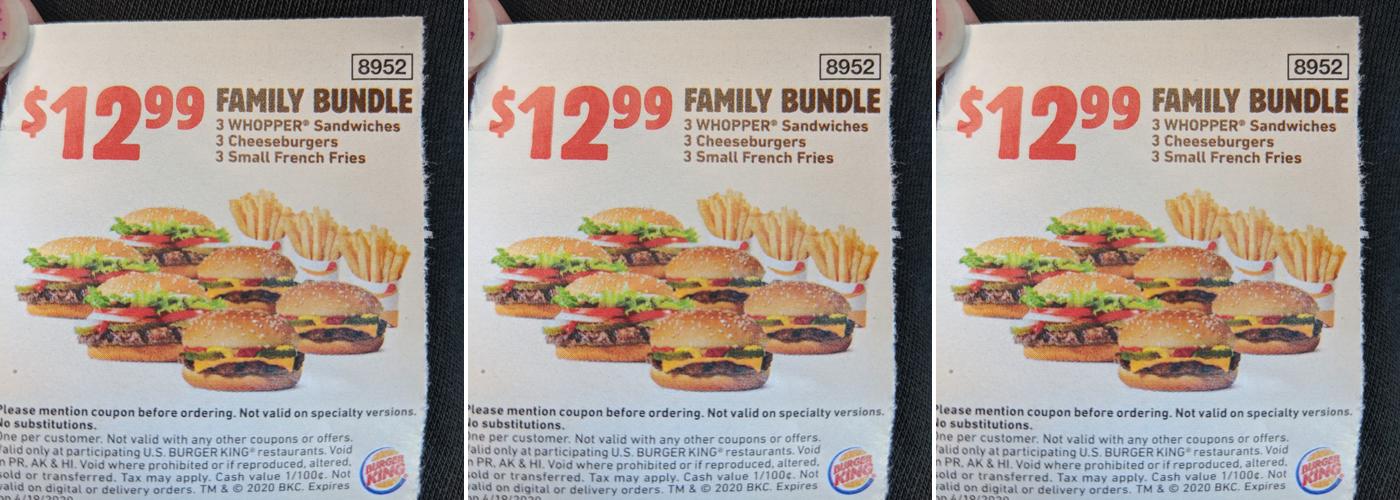 Burger King Menu