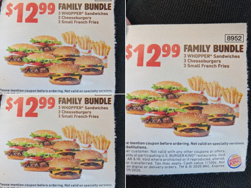 Burger King Menu