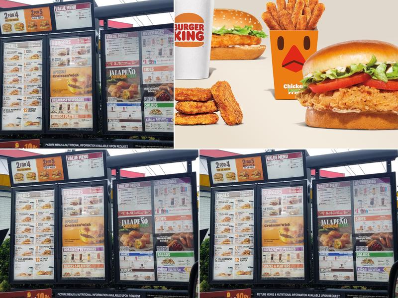 Burger King Menu