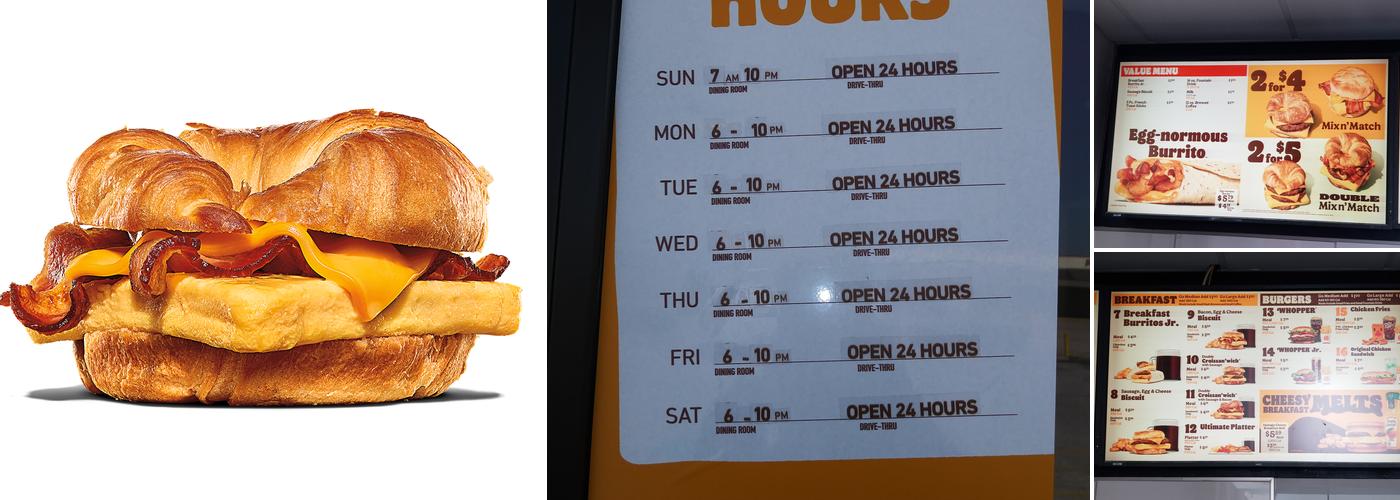 Burger King Menu