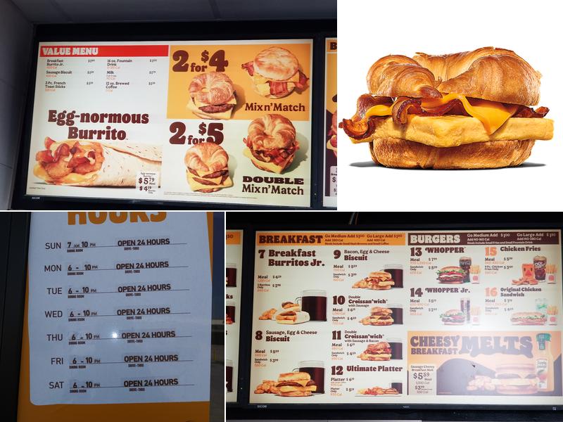 Burger King Menu