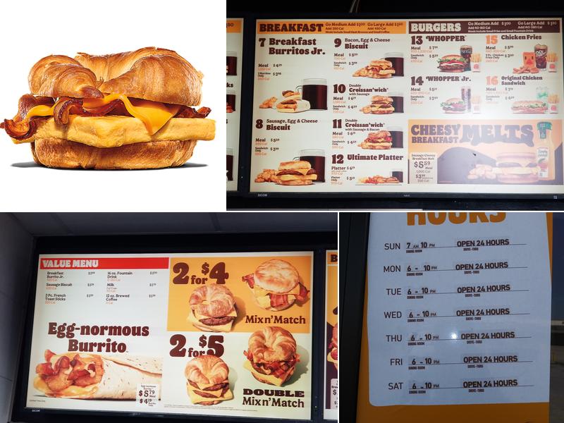 Burger King Menu
