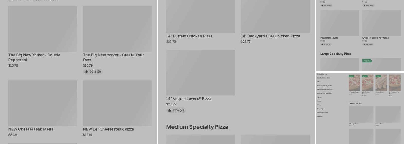Pizza Hut Menu