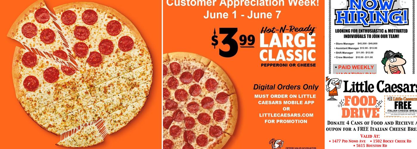 Little Caesars Pizza Menu