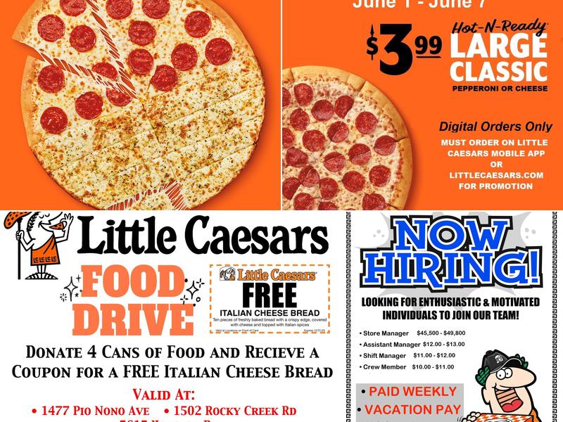 Little Caesars Pizza Menu