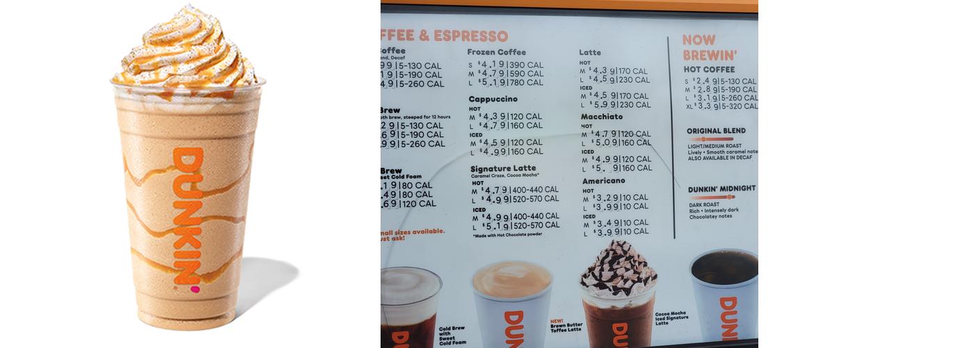 Dunkin' Menu