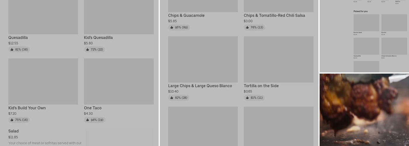 Chipotle Mexican Grill Menu