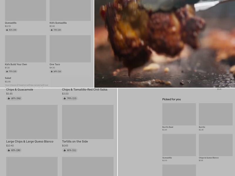 Chipotle Mexican Grill Menu